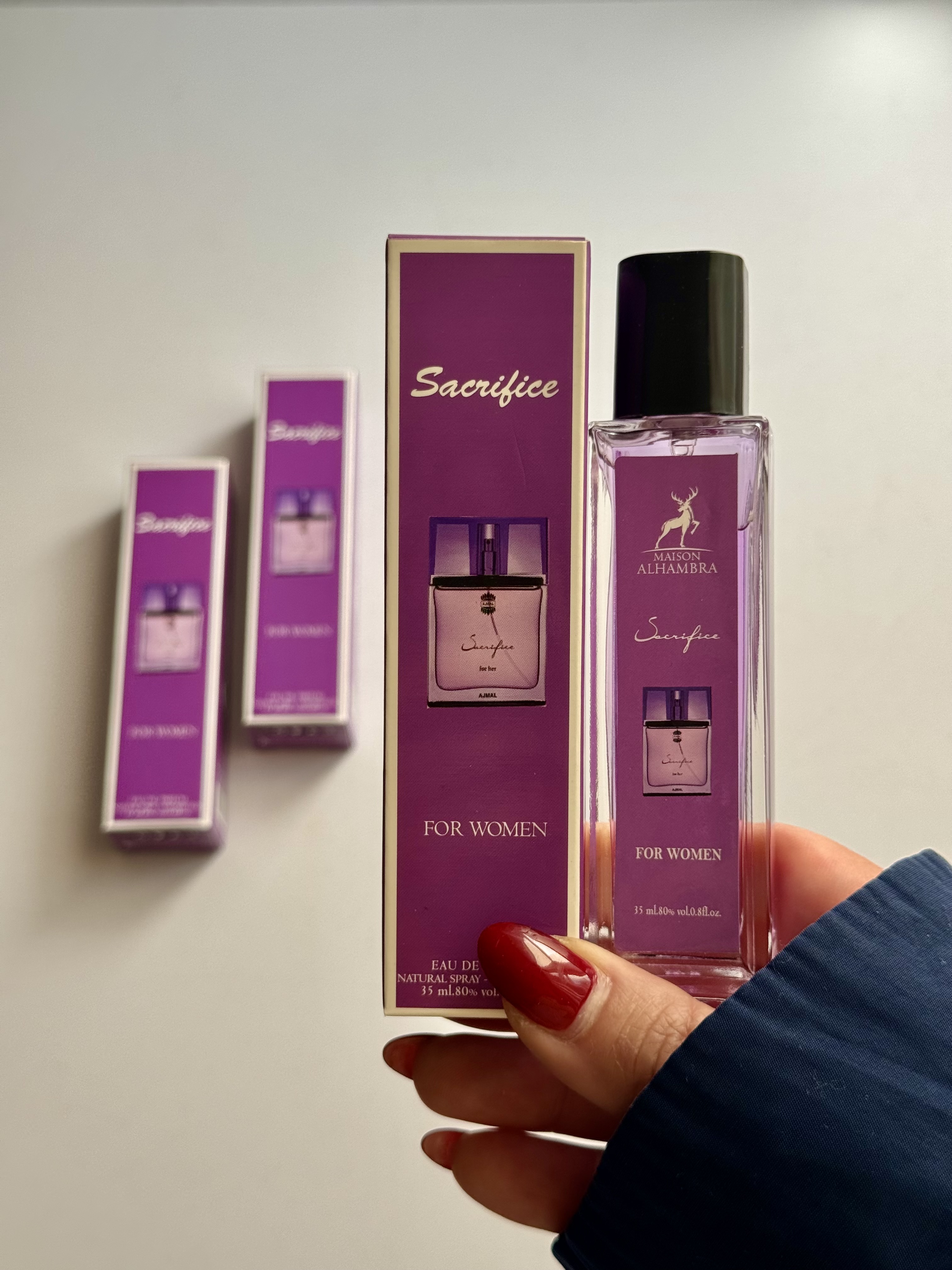 عطر ساکریفایس الحمبرا  حجم ۳۵ میل اقتصادی
